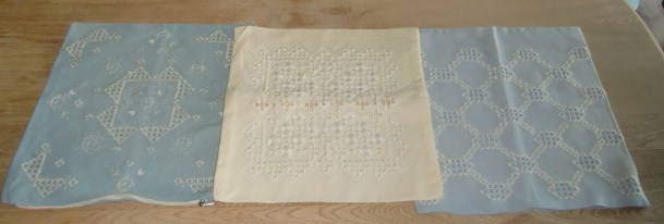 M599M Three Hardanger  pillowcase